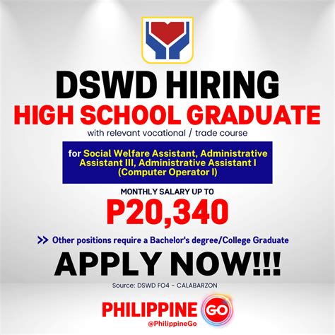 dswd job vacancies|DSWD is Currently Hiring and You Can Apply Now! .